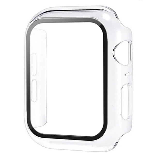 Funda Protectora con Cristal Templado para Apple Watch — Anti-Golpes y Ultra Transparent