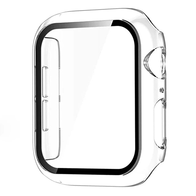Funda Protectora con Cristal Templado para Apple Watch — Anti-Golpes y Ultra Transparent