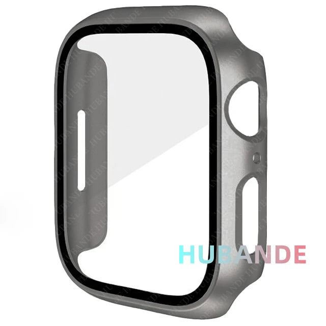 Funda Protectora con Cristal Templado para Apple Watch — Anti-Golpes y Ultra Transparent