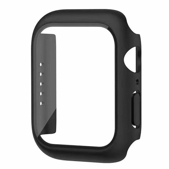 Funda Protectora con Cristal Templado para Apple Watch — Anti-Golpes y Ultra Transparent