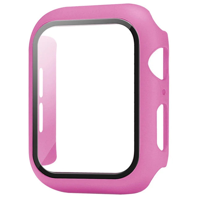 Funda Protectora con Cristal Templado para Apple Watch — Anti-Golpes y Ultra Transparent