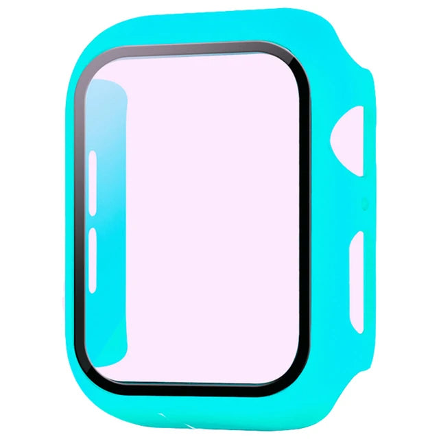 Funda Protectora con Cristal Templado para Apple Watch — Anti-Golpes y Ultra Transparent