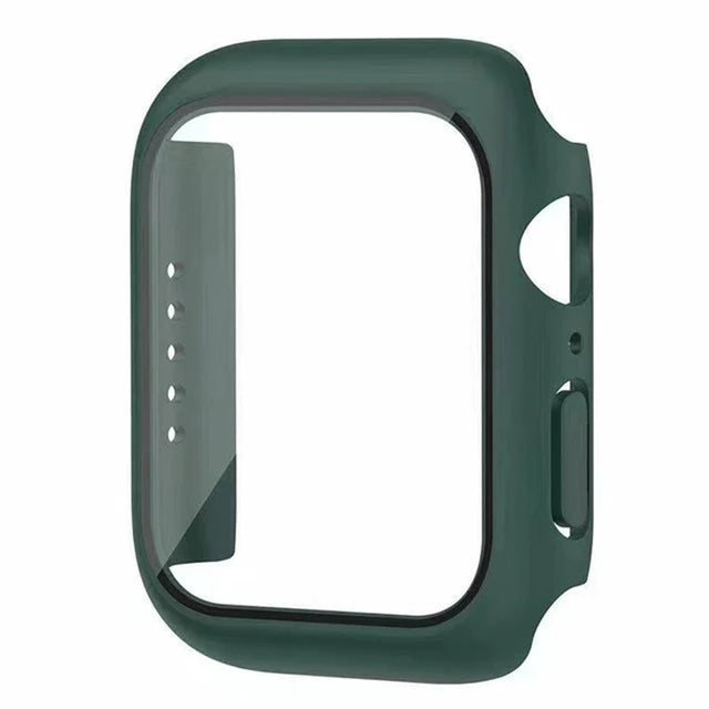 Funda Protectora con Cristal Templado para Apple Watch — Anti-Golpes y Ultra Transparent