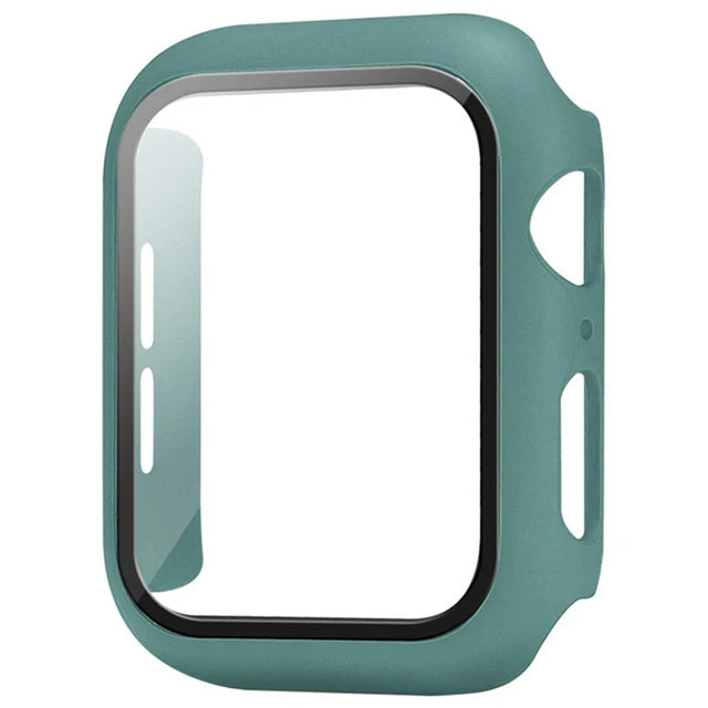 Funda Protectora con Cristal Templado para Apple Watch — Anti-Golpes y Ultra Transparent