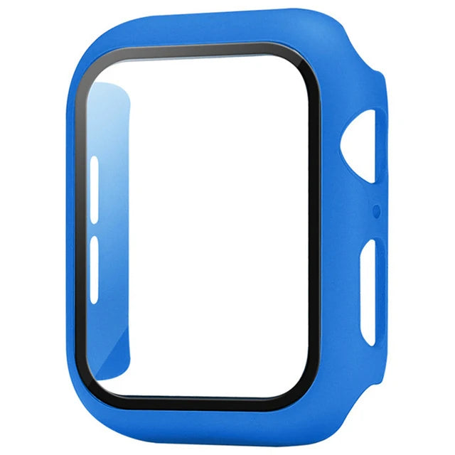 Funda Protectora con Cristal Templado para Apple Watch — Anti-Golpes y Ultra Transparent