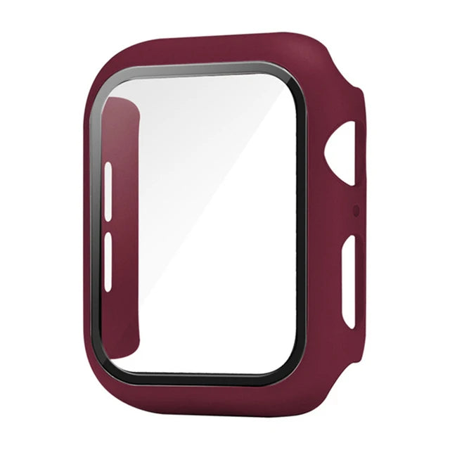 Funda Protectora con Cristal Templado para Apple Watch — Anti-Golpes y Ultra Transparent