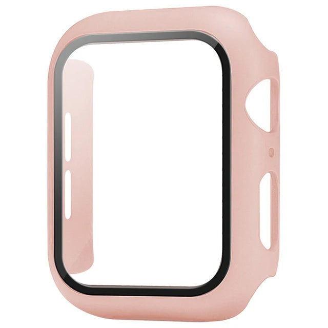 Funda Protectora con Cristal Templado para Apple Watch — Anti-Golpes y Ultra Transparent