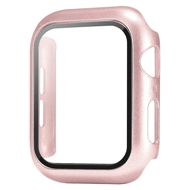 Funda Protectora con Cristal Templado para Apple Watch — Anti-Golpes y Ultra Transparent
