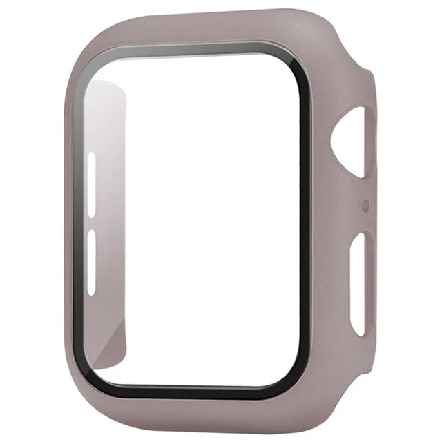 Funda Protectora con Cristal Templado para Apple Watch — Anti-Golpes y Ultra Transparent