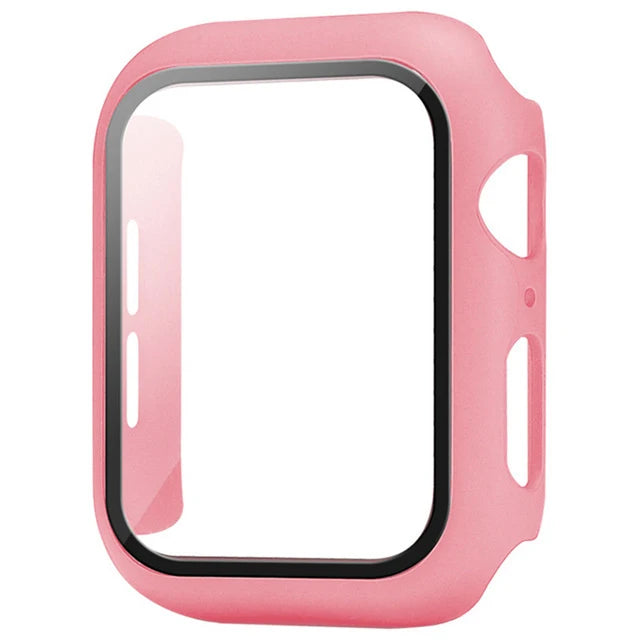 Funda Protectora con Cristal Templado para Apple Watch — Anti-Golpes y Ultra Transparent