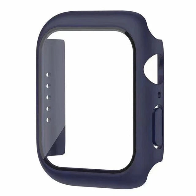 Funda Protectora con Cristal Templado para Apple Watch — Anti-Golpes y Ultra Transparent