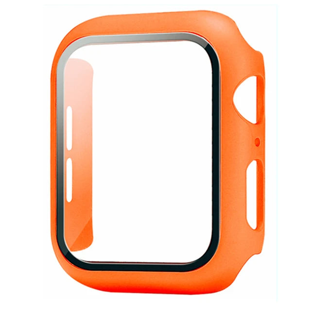Funda Protectora con Cristal Templado para Apple Watch — Anti-Golpes y Ultra Transparent