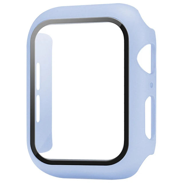 Funda Protectora con Cristal Templado para Apple Watch — Anti-Golpes y Ultra Transparent