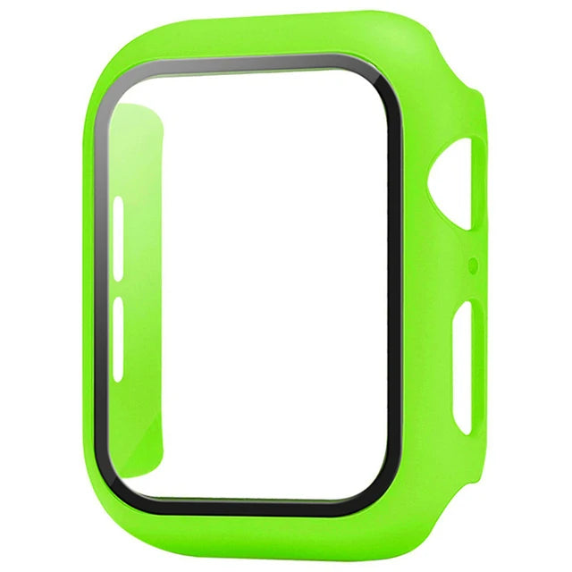 Funda Protectora con Cristal Templado para Apple Watch — Anti-Golpes y Ultra Transparent
