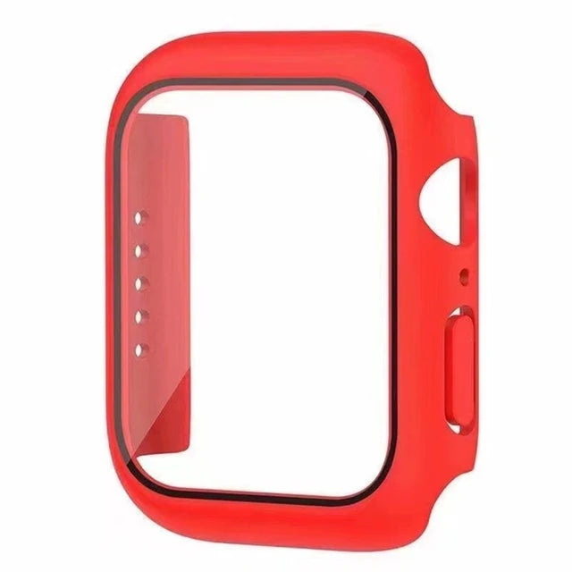 Funda Protectora con Cristal Templado para Apple Watch — Anti-Golpes y Ultra Transparent